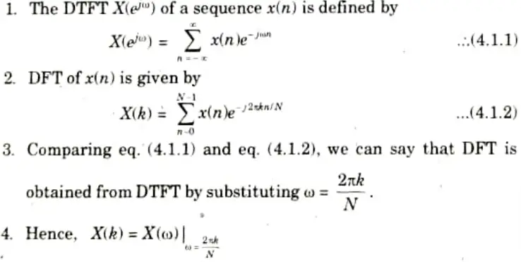 What is discrete time fourier transform and how it is related to discrete fourier transform ?