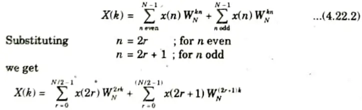 Derive and solve the DIT FET algorithm for 8 numbers of samples
