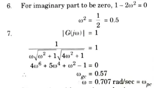 Sketch the polar plot of the following function, also determine gain margin, phase margin, H(s) = 1