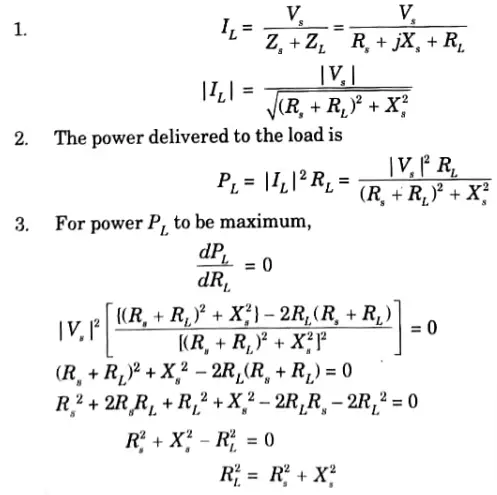 State and prove the maximum power transfer theorem applied to the AC circuits.
