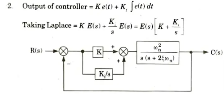  Compare proportional (P) control action with integral (I) control action