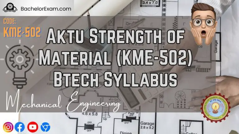 Aktu Strength of Material (KME-502) Btech Syllabus