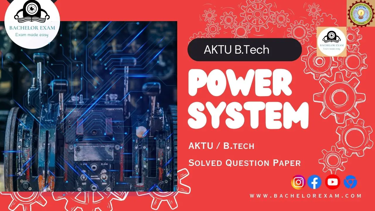 Power System - I: Quantum Pdf Aktu Solved Question Paper Notes