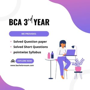 BCA third Year Notes Solved question paper Syllabus