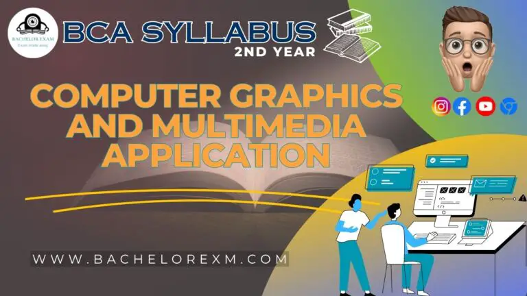 Computer Graphics and Multimedia Application BCA Syllabus Book Pdf 2nd Year