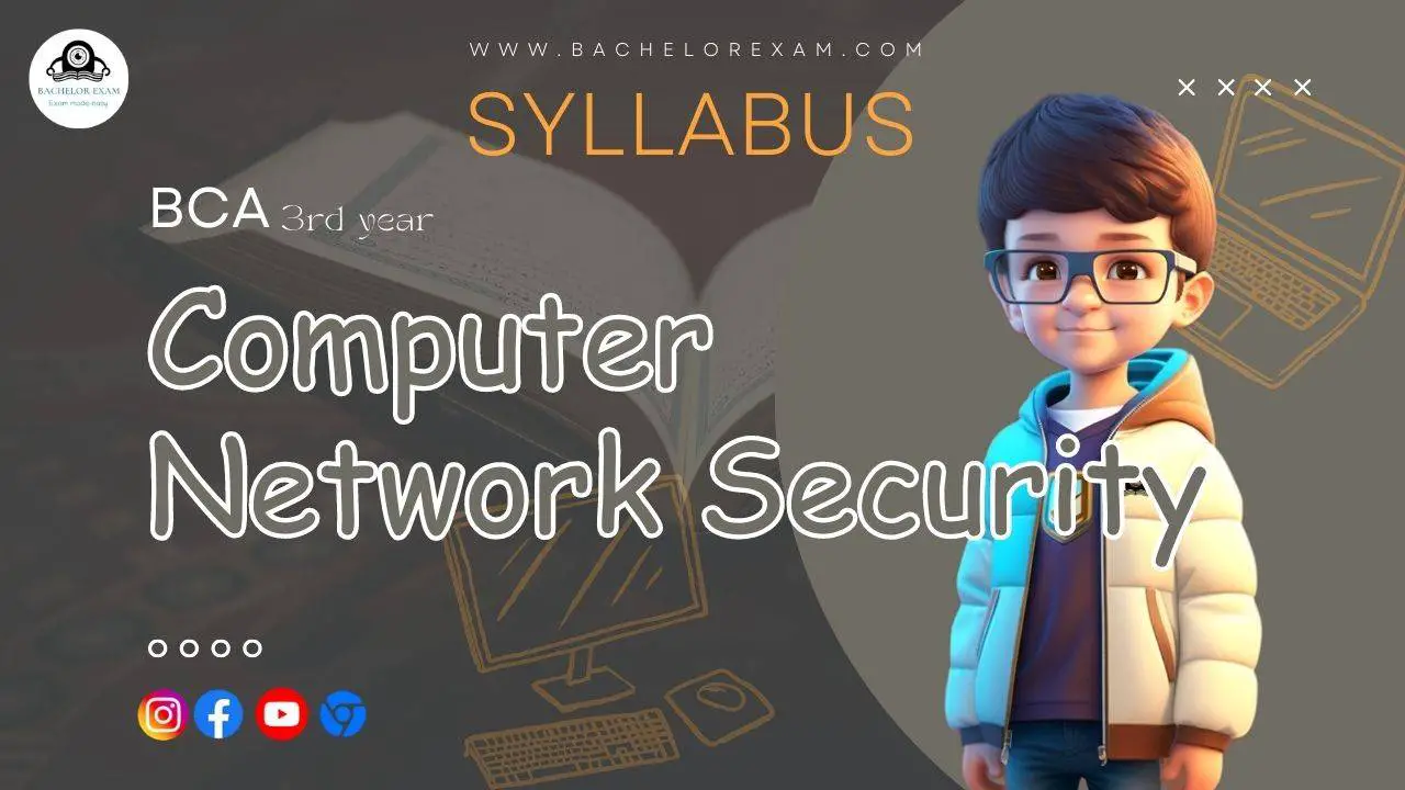 BCA Syllabus for Computer Network Security 3rd Year Book Notes Pdf