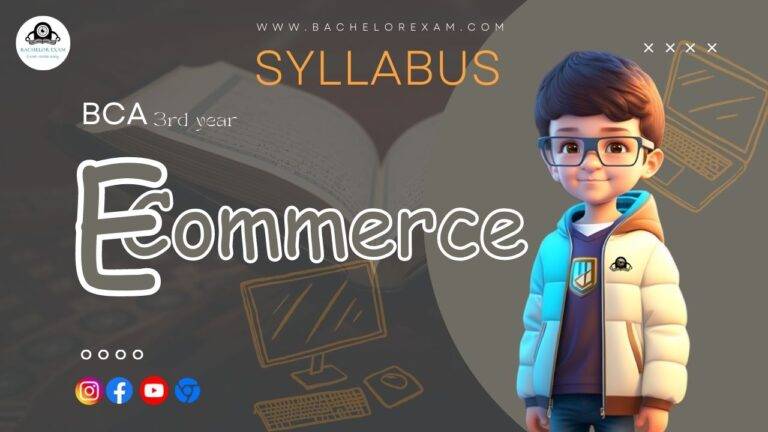 Syllabus for E-Commerce BCA 3rd Year Book Notes Pdf
