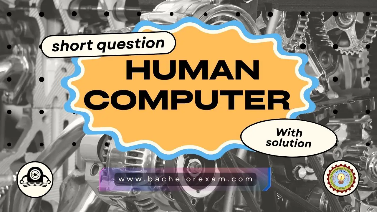 Btech Aktu Human Computer Interface KCS-058 Short Question, Quantum Pdf