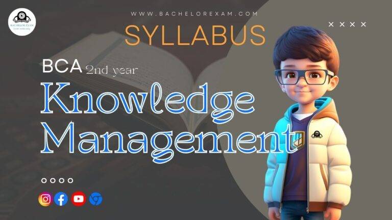 Syllabus BCA Knowledge Management 3rd Year Book Pdf