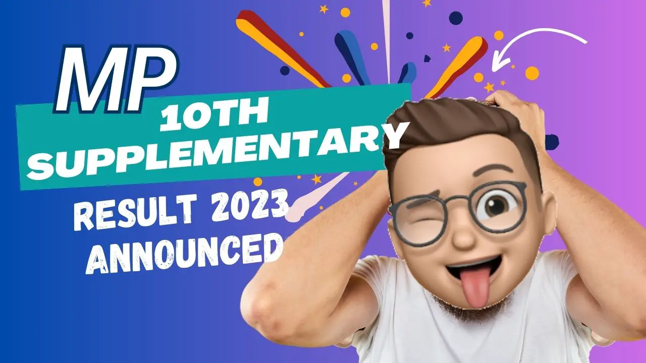 MP Board 10th Supplementary Result 2023 Announced