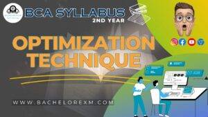 Syllabus for Optimization Technique BCA 2nd Year Notes Pdf