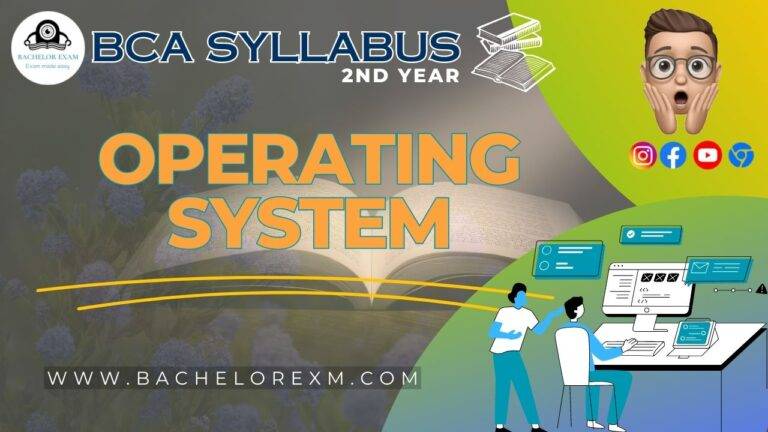BCA Syllabus Operating System 2nd Year Book Pdf Notes