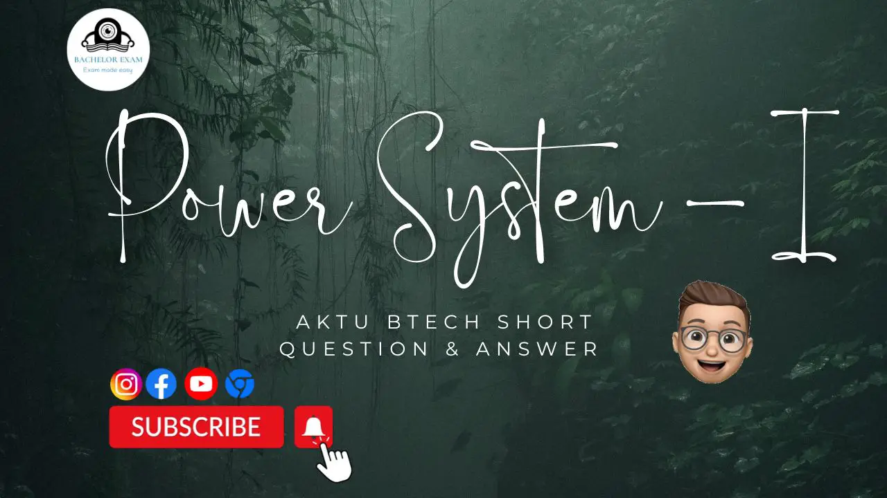 Aktu Power System - I KEE-501 Btech Short Question Quantum Book Pdf