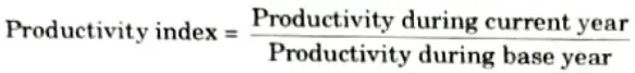Explain productivity index.