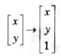 Define homogeneous coordinates.