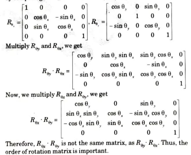 What is tilting transformation ? Does the order of performing the rotation matter ?