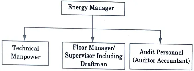 With diagram explain energy audit team.