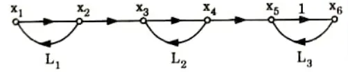 Define: Self loop and non-touching loop in signal flow graph by suitable example. 