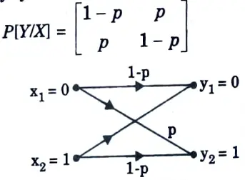What do you mean by binary symmetric channel ? 