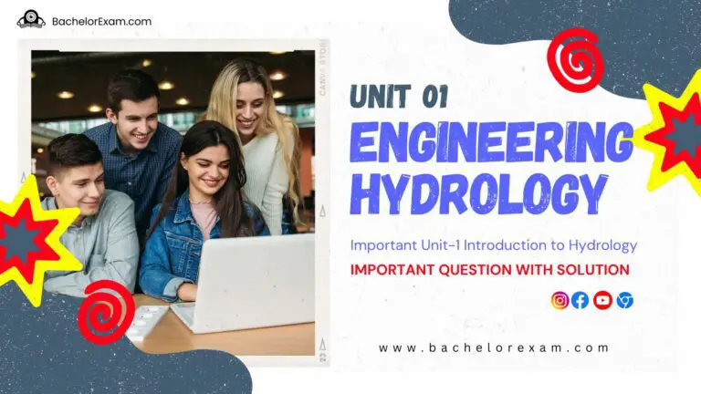 (Aktu Btech) Engineering Hydrology Important Unit-1 Introduction to Hydrology