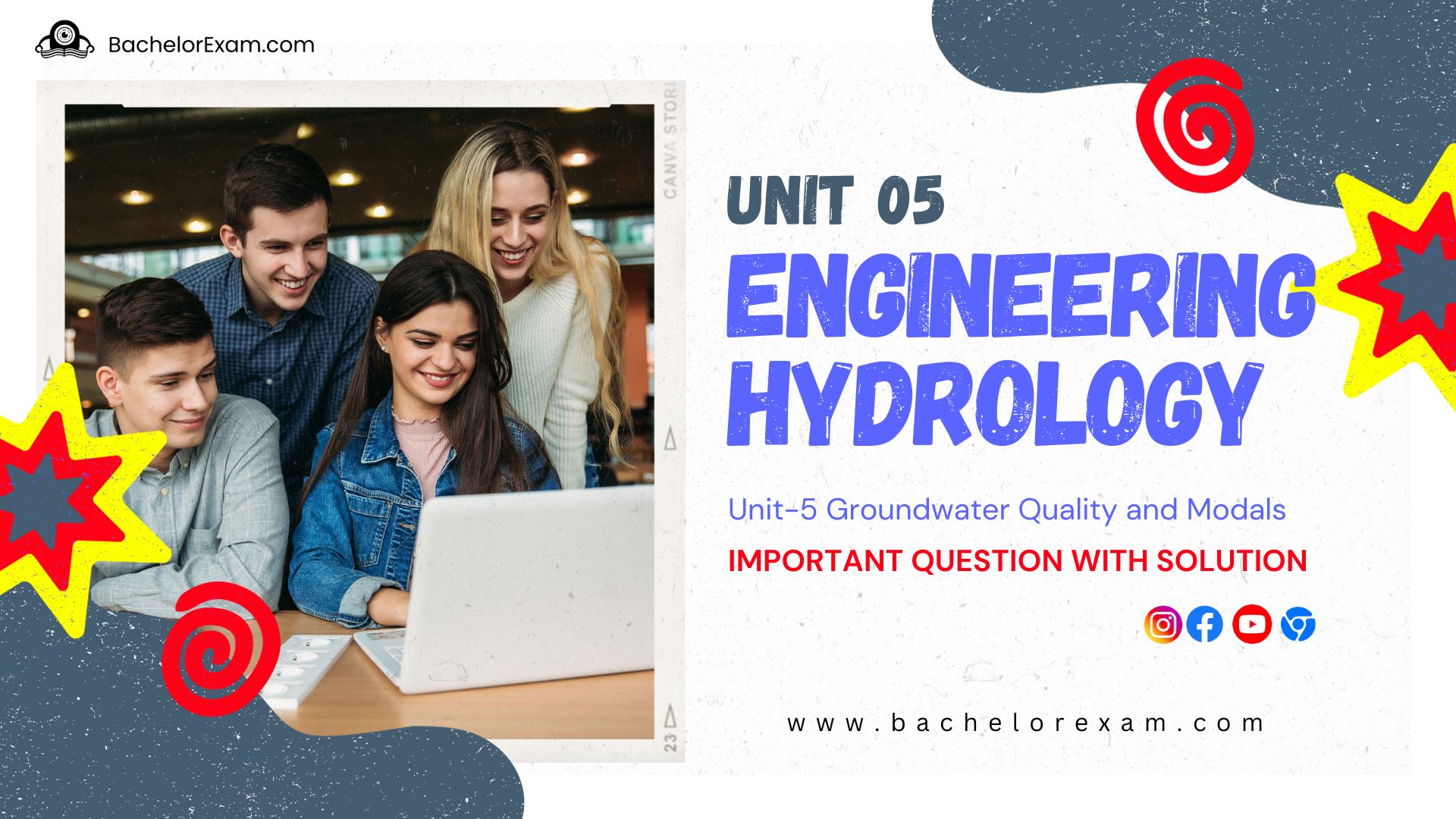 (Aktu Btech) Engineering Hydrology Important Unit-5 Groundwater Quality and Modals