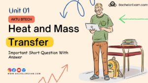 (Aktu Btech) Heat and Mass Transfer Important Unit-1 Introduction to Heat Transfer