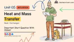 (Aktu Btech) Heat and Mass Transfer Important Unit-5 Heat Exchanger