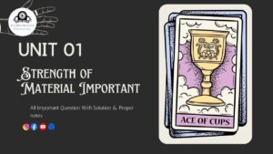 (Aktu Btech) Strength of Material Important Unit-1 Compound Stress and Strains