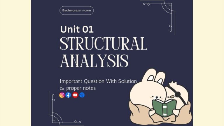 (Aktu Btech) Structural Analysis Important Unit-1 Classification of Structures