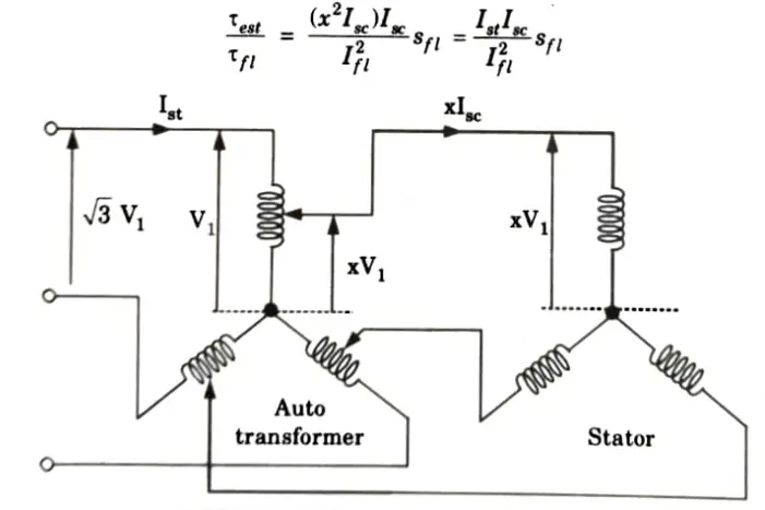 Discuss auto-tran sformer starting method of 3ɸ induction motor. Aktu Btech