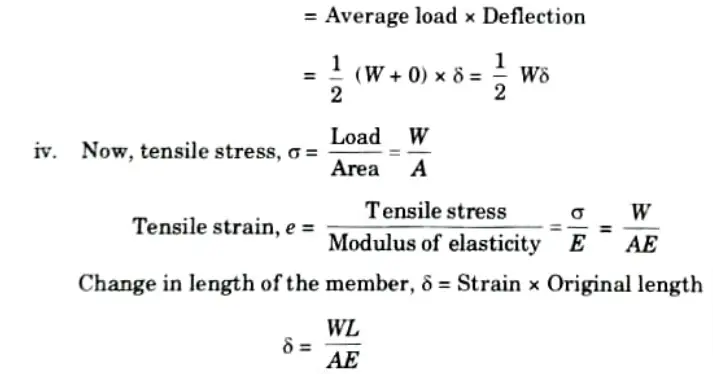 Define the term strain energy or resilience of the member. Deduce the strain energy expression for the following cases:
