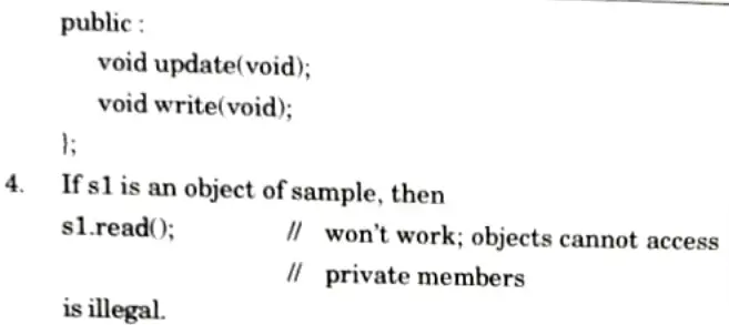 Explain private member function. Object Oriented Programming
