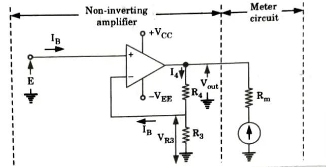Op-Amp amplifier voltmeter: Electronic Instrumentation and Measurements