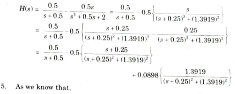Determine H(z) using the impulse invariant technique for the analog system function. Aktu