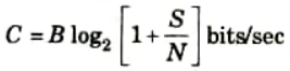 Explain Shannon-Hartley theorem. Analog and Digital Communication