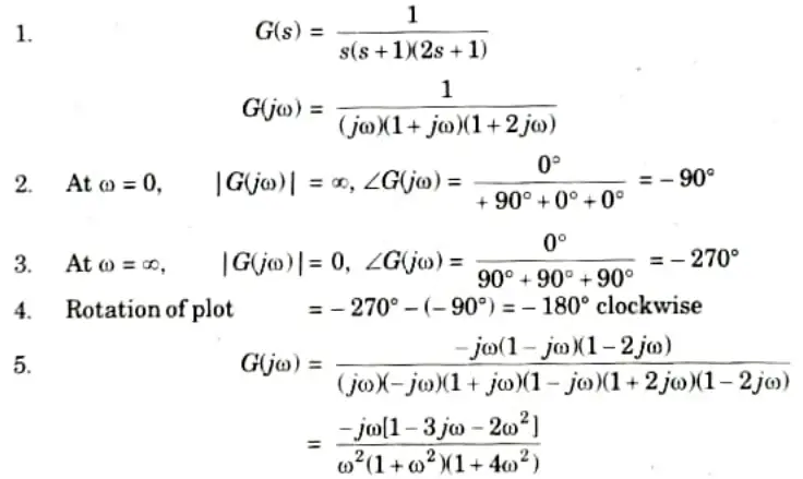 Sketch the polar plot of the following function, also determine Gain Margin, Phase Margin, H(s) = 1 Control System