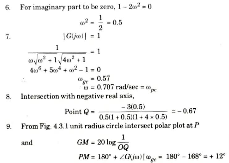Sketch the polar plot of the following function, also determine Gain Margin, Phase Margin, H(s) = 1 Btech