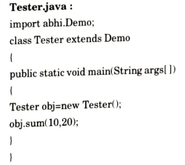 How a user-defined package is created in Java, explain with example? Aktu Btech