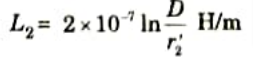 Deduce an expression for the total inductance of a single phase line. 