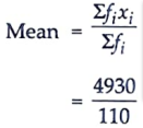 The marks obtained by 100 students in an examination are given below: MATHEMATICS