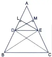 If a line is drawn parallel to one side of a triangle to intersect the other two sides in distinct points