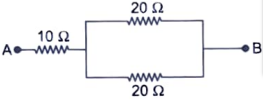 Calculate the equivalent resistance of the following network : 