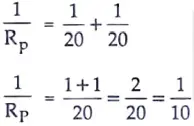 Calculate the equivalent resistance of the following network : 